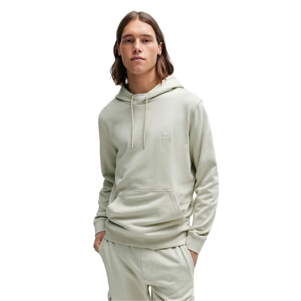 Boss Mens Wetalk Relaxed Fit Hoodie / Light Beige